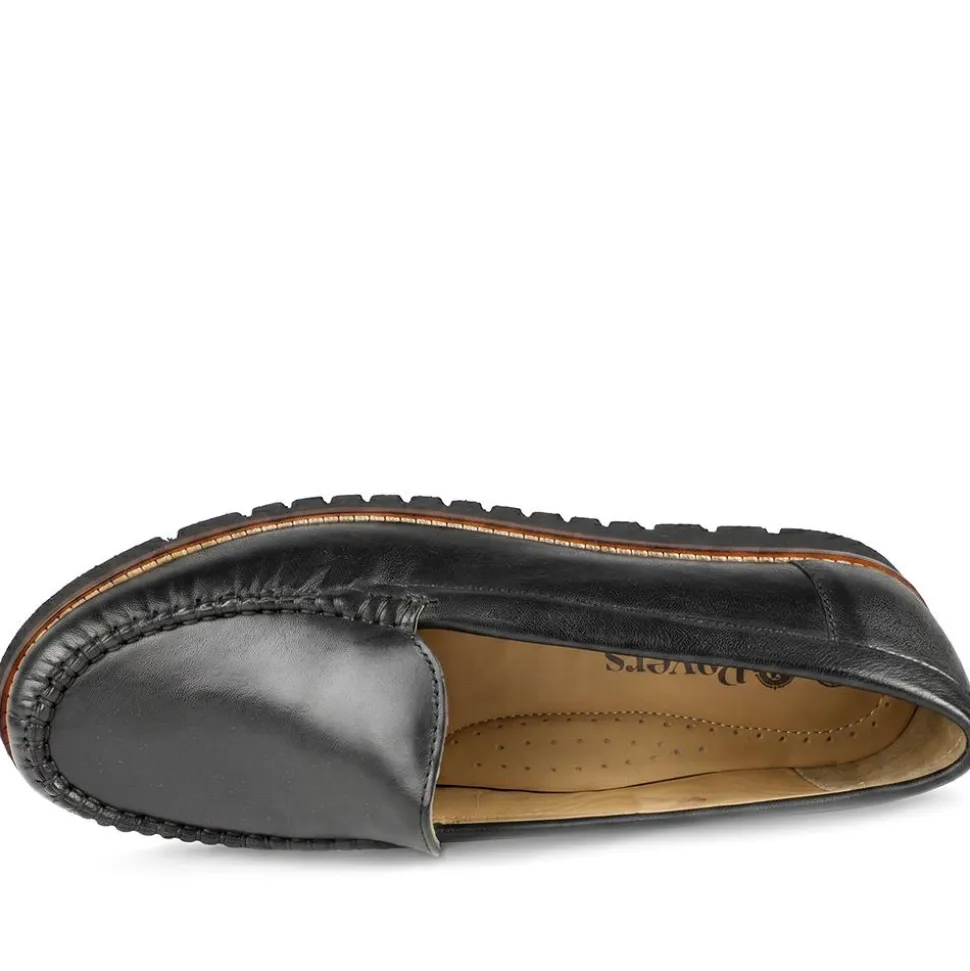 Casual Leather Moccasins - Black