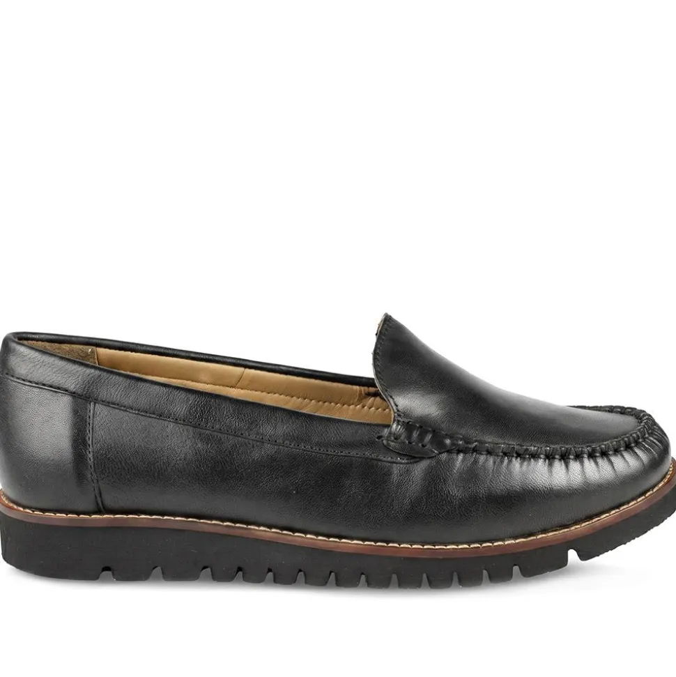 Casual Leather Moccasins - Black
