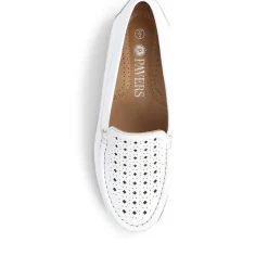 Casual Leather Moccasins - White