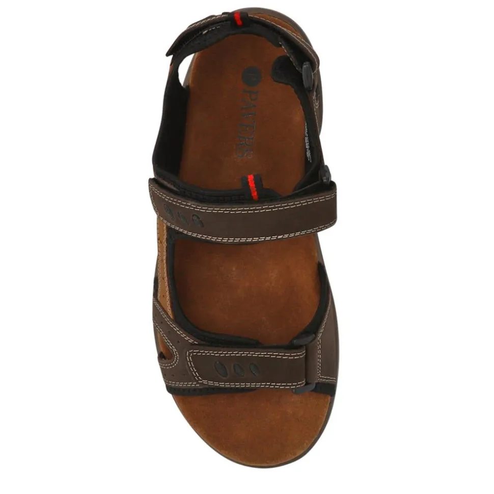 Casual Leather Sandals - Brown