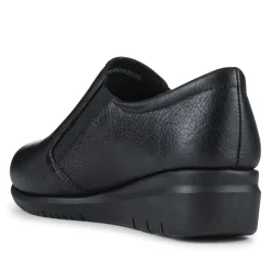 Casual Leather Slip-On Shoes - Black