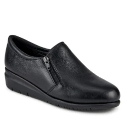 Casual Leather Slip-On Shoes - Black