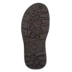 Casual Leather Touch-Fasten Sandals - Tan