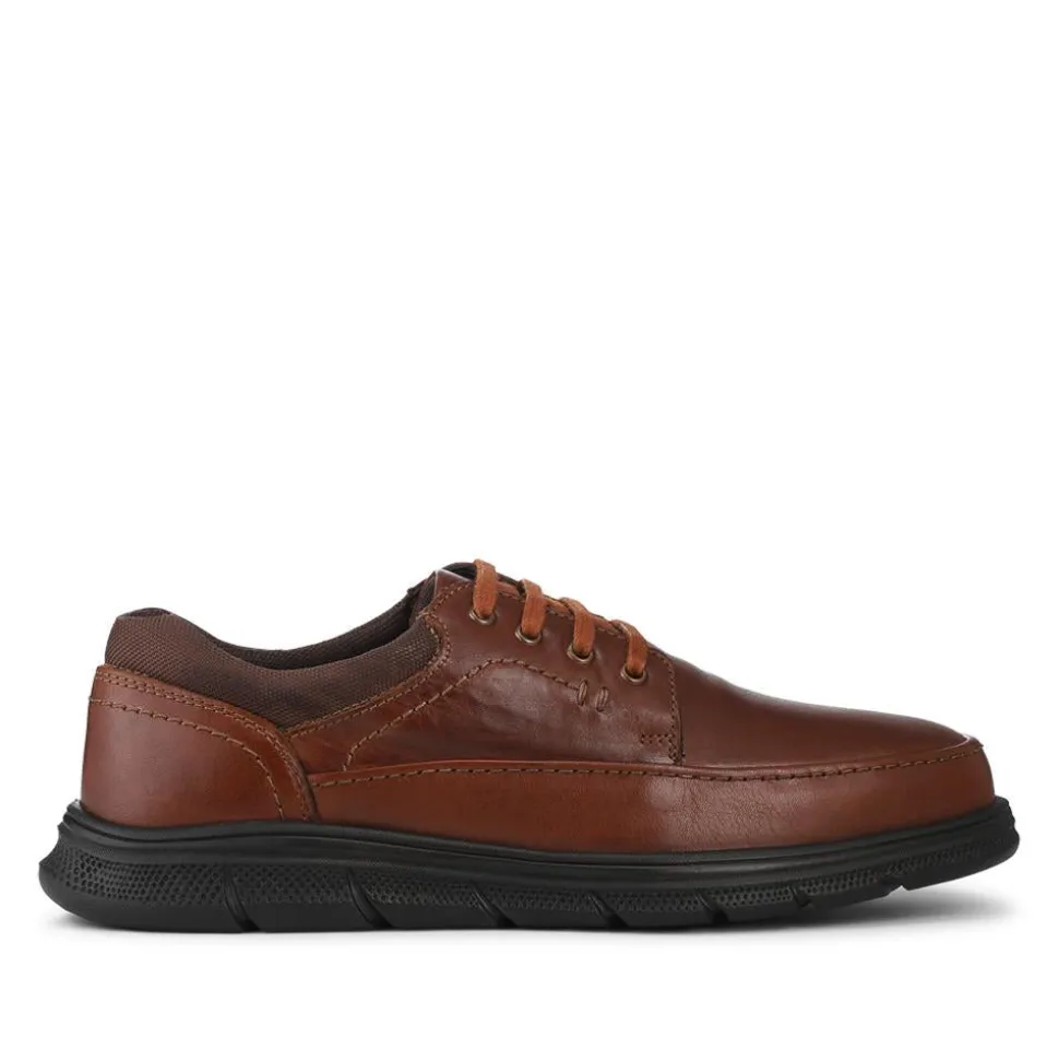 Casual Lightweight Lace Up Shoes - Tan
