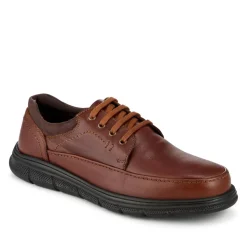Casual Lightweight Lace Up Shoes - Tan