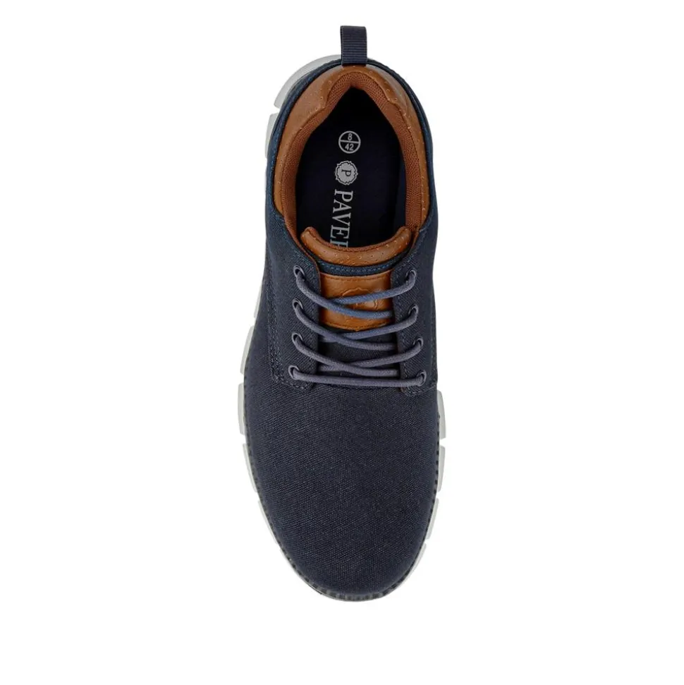 Casual Memory Foam Trainers - Navy