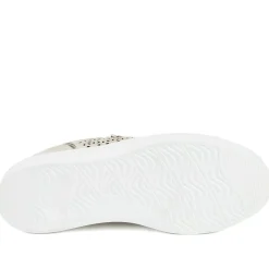 Casual Platform Trainers with Side Zip - Soft Gold