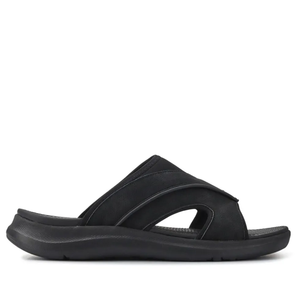 Casual Slip-On Sandals - Black