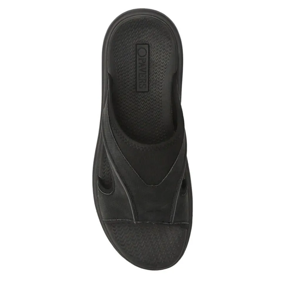 Casual Slip-On Sandals - Black