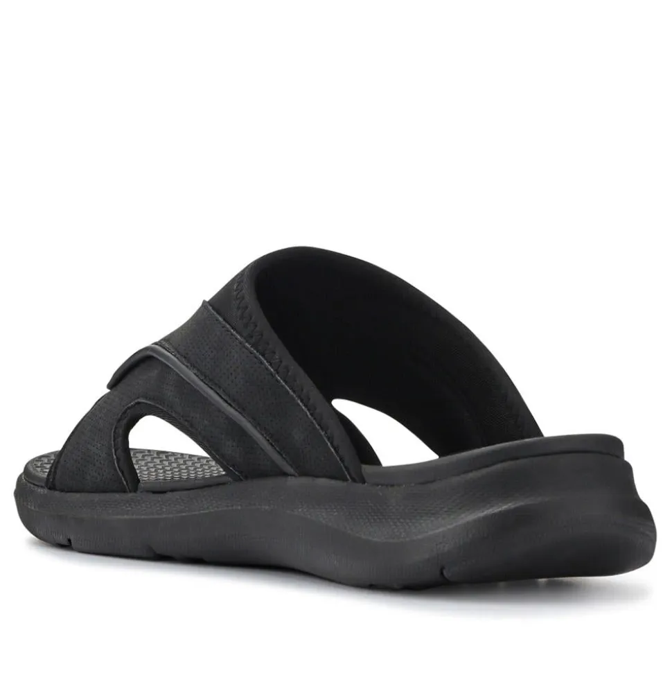 Casual Slip-On Sandals - Black