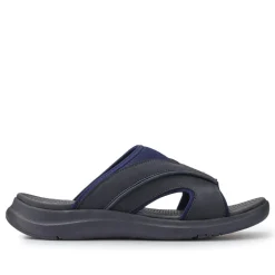 Casual Slip-On Sandals - Navy
