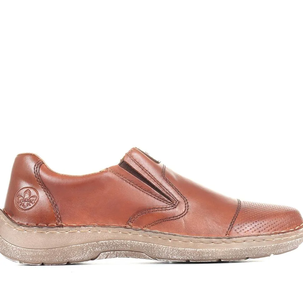 Casual Slip-On Shoes - Brown