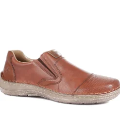 Casual Slip-On Shoes - Brown