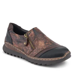 Casual Slip-On Shoes - Brown Croc