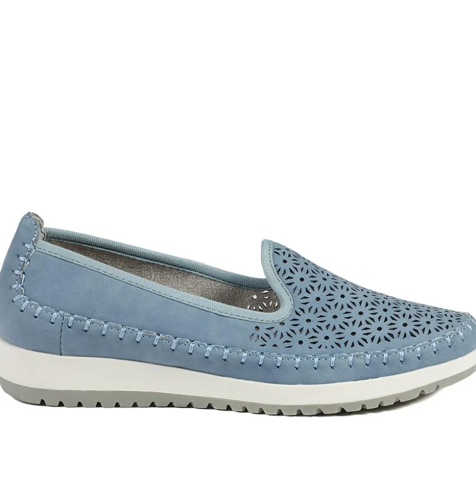 Casual Slip-On Shoes - Denim Blue