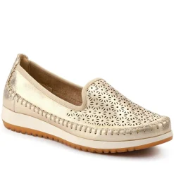 Casual Slip-On Shoes - Gold