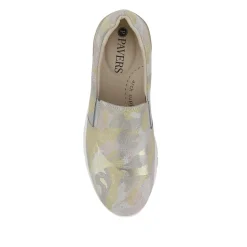 Casual Slip-On Shoes - Gold Multi
