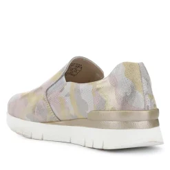 Casual Slip-On Shoes - Gold Multi