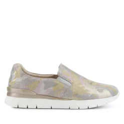 Casual Slip-On Shoes - Gold Multi