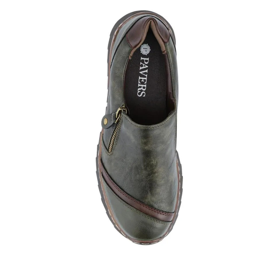 Casual Slip-On Shoes - Khaki