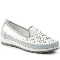 Casual Slip-On Shoes - White