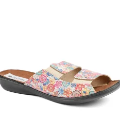 Casual Two-Strap Sandals - BEIGE FLORAL
