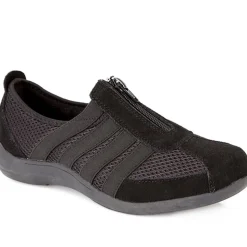 Casual Zip Up Trainers - Black