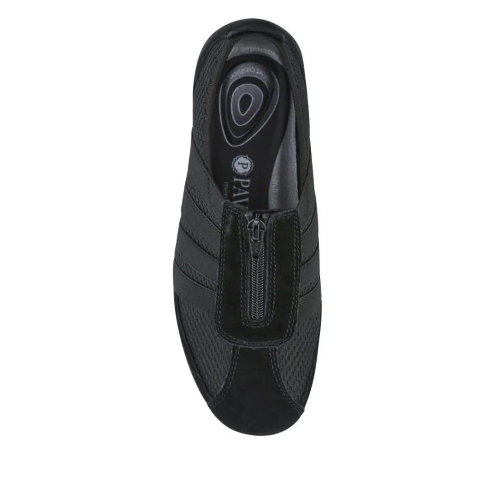 Casual Zip Up Trainers - Black
