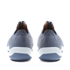 Casual Zip Up Trainers - Blue Multi