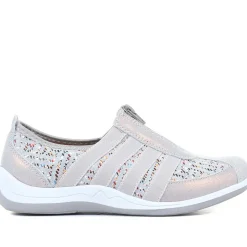 Casual Zip Up Trainers - Denim