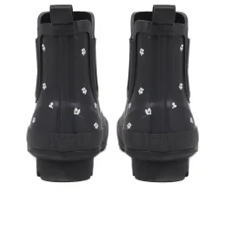 Chelsea Boot Wellies - Black Floral