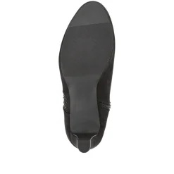 Chic Platform-Heeled Ankle Boots - Black