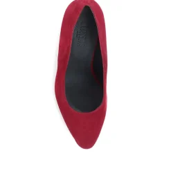 Chrystina Suede Court Shoes - Red