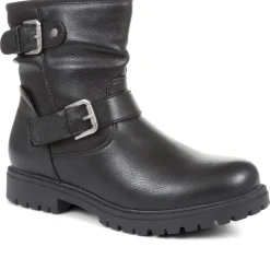 Chunky Biker Boots - Black
