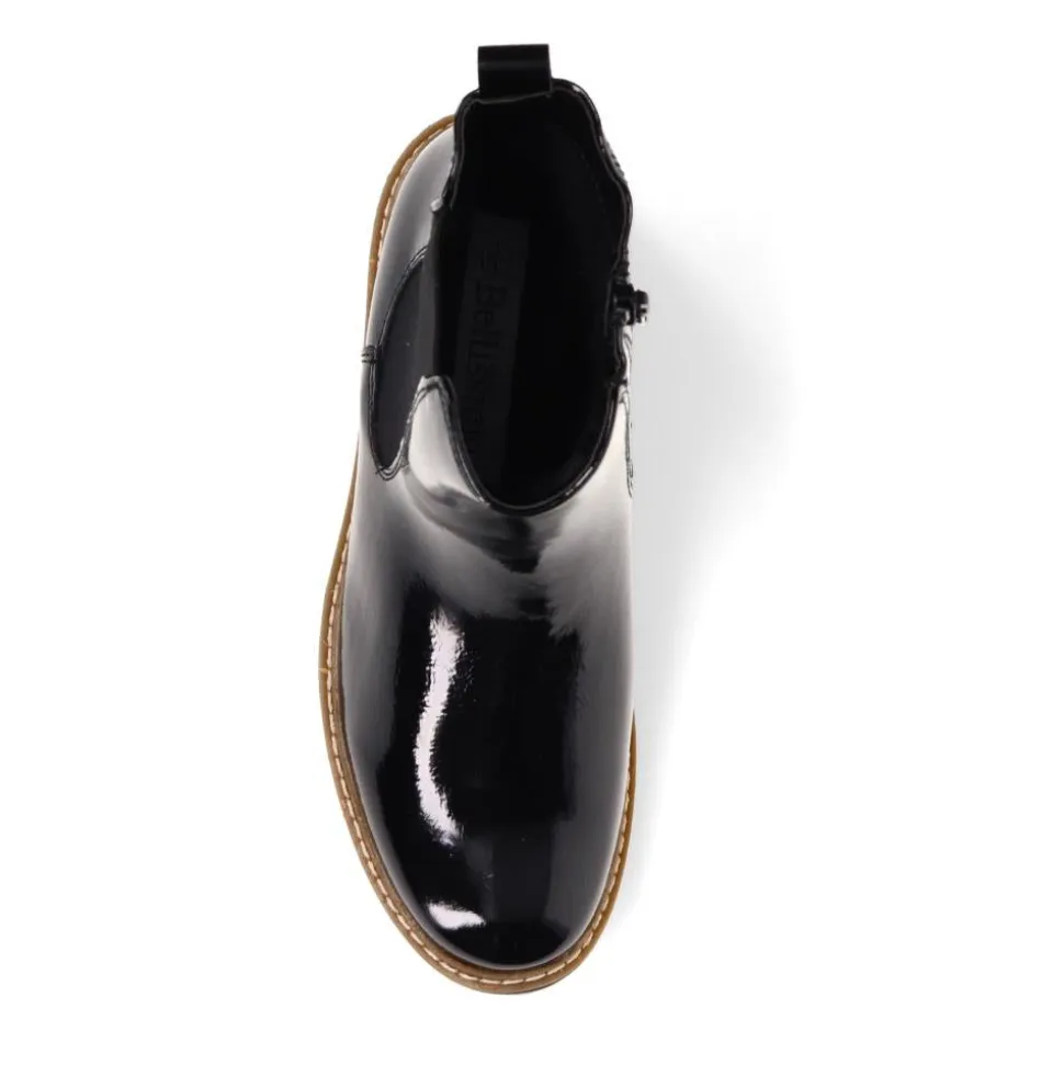 Chunky Chelsea Boots - Black Patent