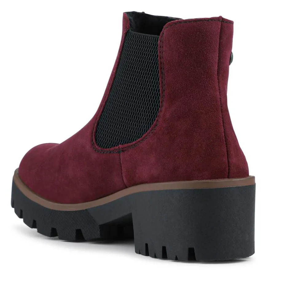 Chunky Chelsea Boots - Burgundy