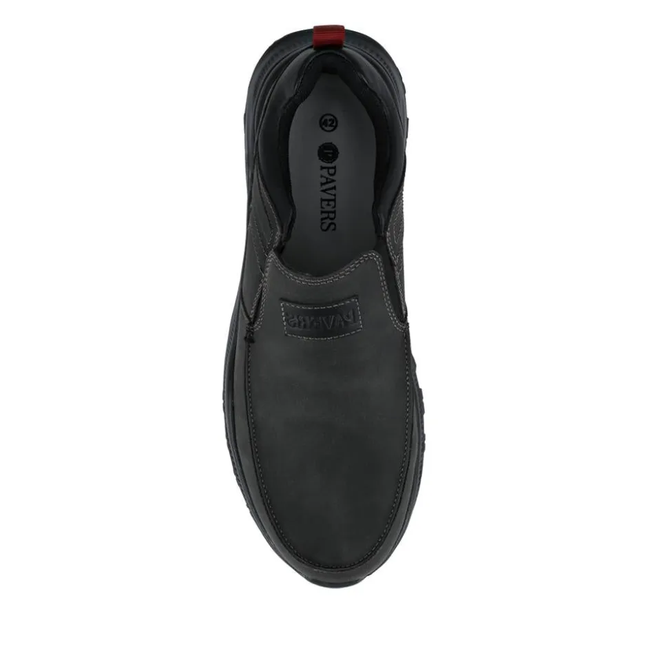 Chunky Elasticated Slip-On Shoes - Black