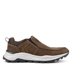 Chunky Elasticated Slip-On Shoes - Brown