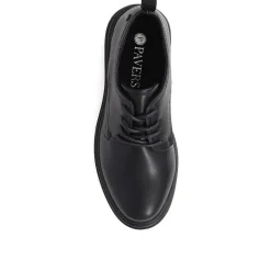 Chunky Lace-Up Shoes - Black
