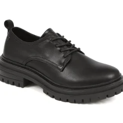 Chunky Lace-Up Shoes - Black
