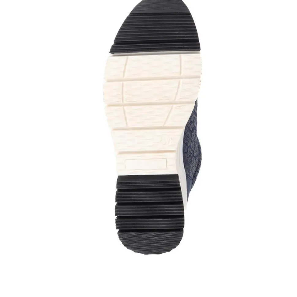 Chunky Lace-Up Trainers - Navy