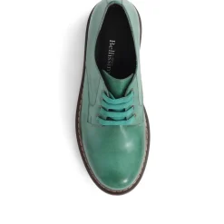Chunky Leather Brogues - Green