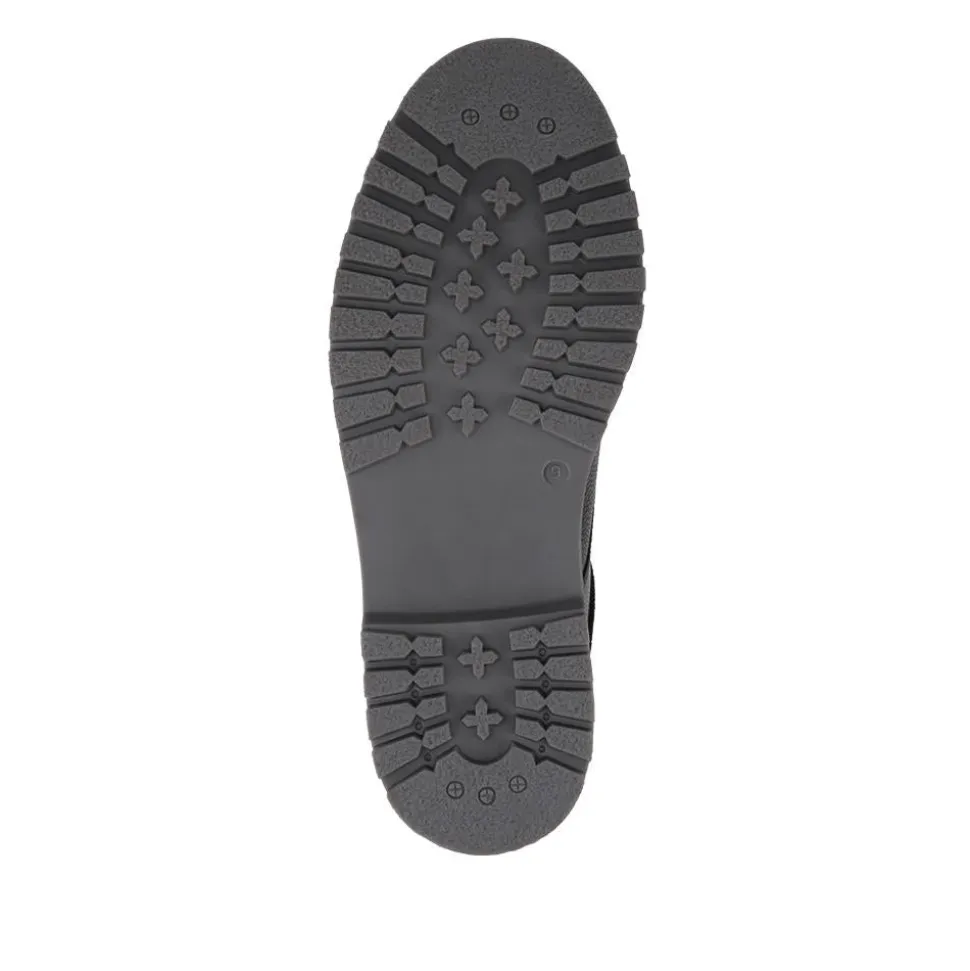 Chunky Leather Casual Lace Up Shoes - Black