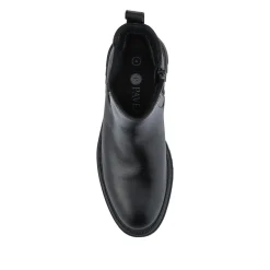 Chunky Leather Chelsea Boots - Black