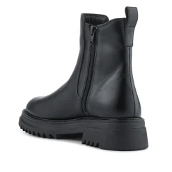 Chunky Leather Chelsea Boots - Black