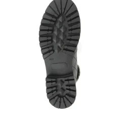 Chunky Leather Hiker Boots - Black