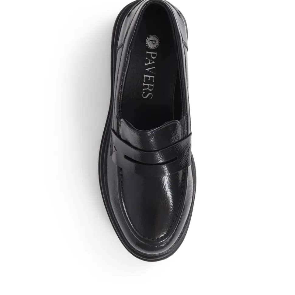 Chunky Loafers - Black Patent