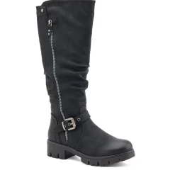Chunky Long Boots - Black