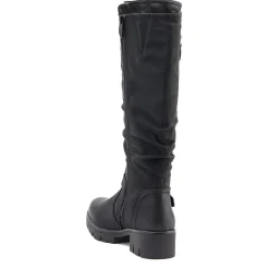 Chunky Long Boots - Black