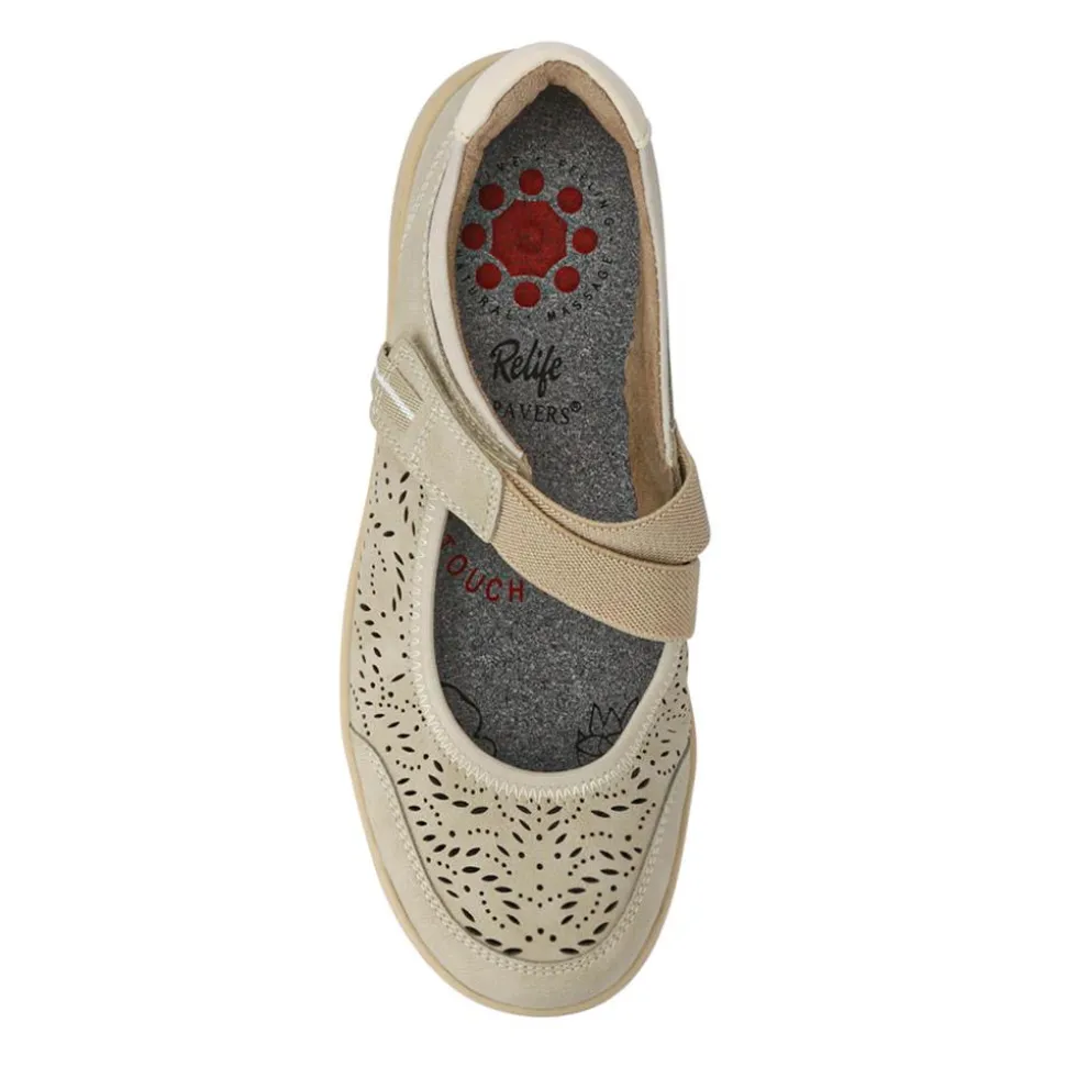 Chunky Mary Janes - Beige